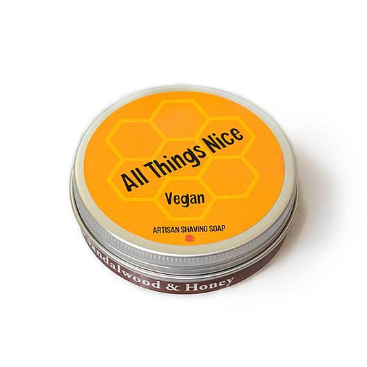 Whispers From The Woods Shaving Soap - Vegan Spiced Sandalwood and Honey