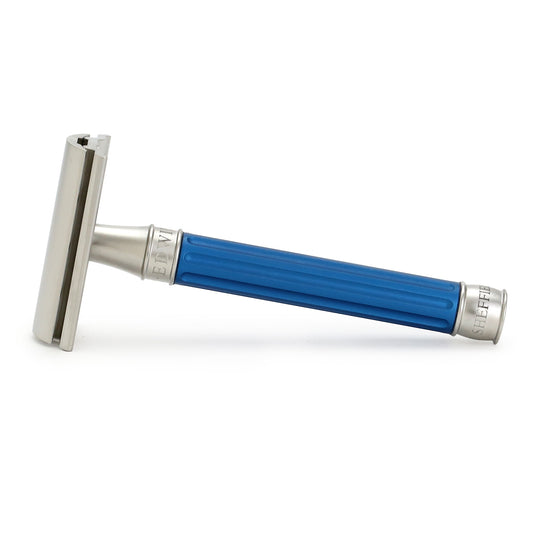 Edwin Jagger 3ONE6 Stainless Steel DE Safety Razor - Blue