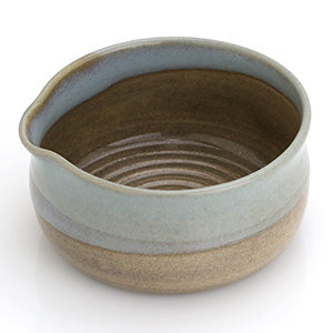 Whispers From The Woods Shaving Bowl - Handmade Blue and Shino