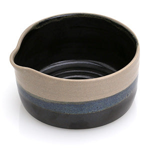 Whispers From The Woods Shaving Bowl - Handmade Earth Blue and Black
