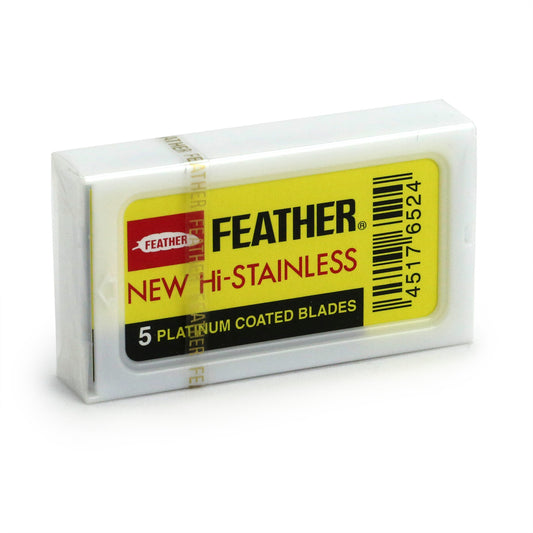 Feather New Hi-Stainless Razor Blades 5 Count