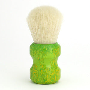 Whispers From The Woods Shaving Brush - Handcrafted Green and Yellow