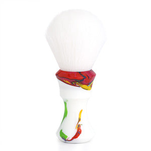 Whispers From The Woods Shaving Brush - Handcrafted White Rainbow